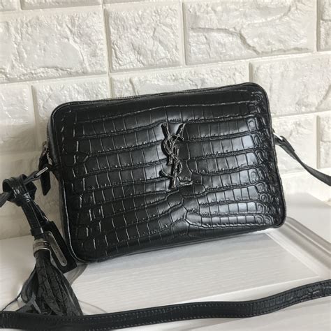 ysl bag croc skin|saint laurent ysl crossbody bag.